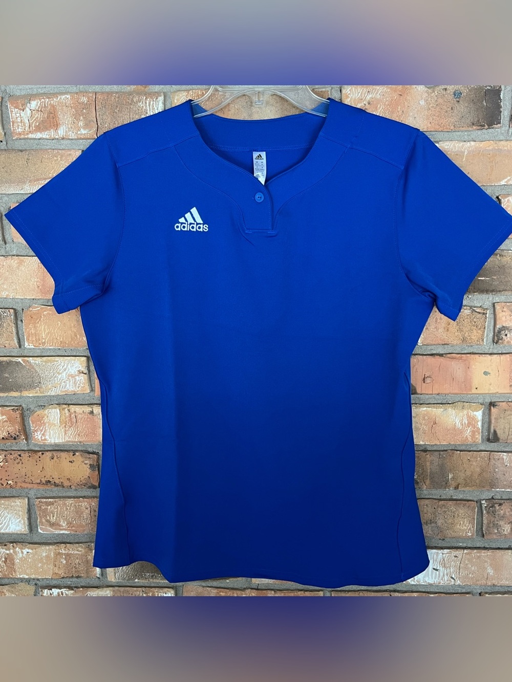 adidas Pro 2 Button Softball Jersey Women’s Medium NWT Royal Blue Athletic Top
